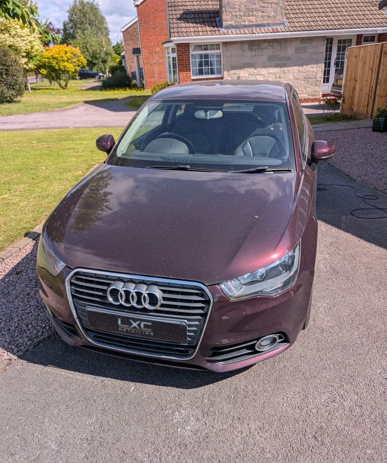 Audi A1 before a Full Valet, dull paintwork on residential driveway