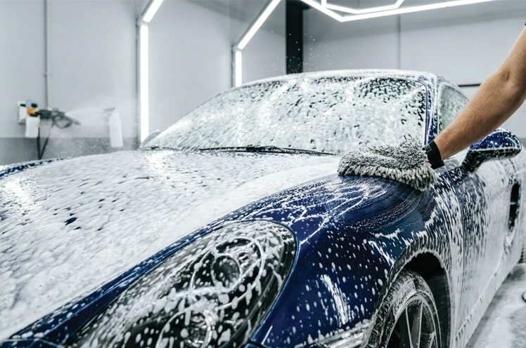 Well-maintained ceramic coated car with deep gloss