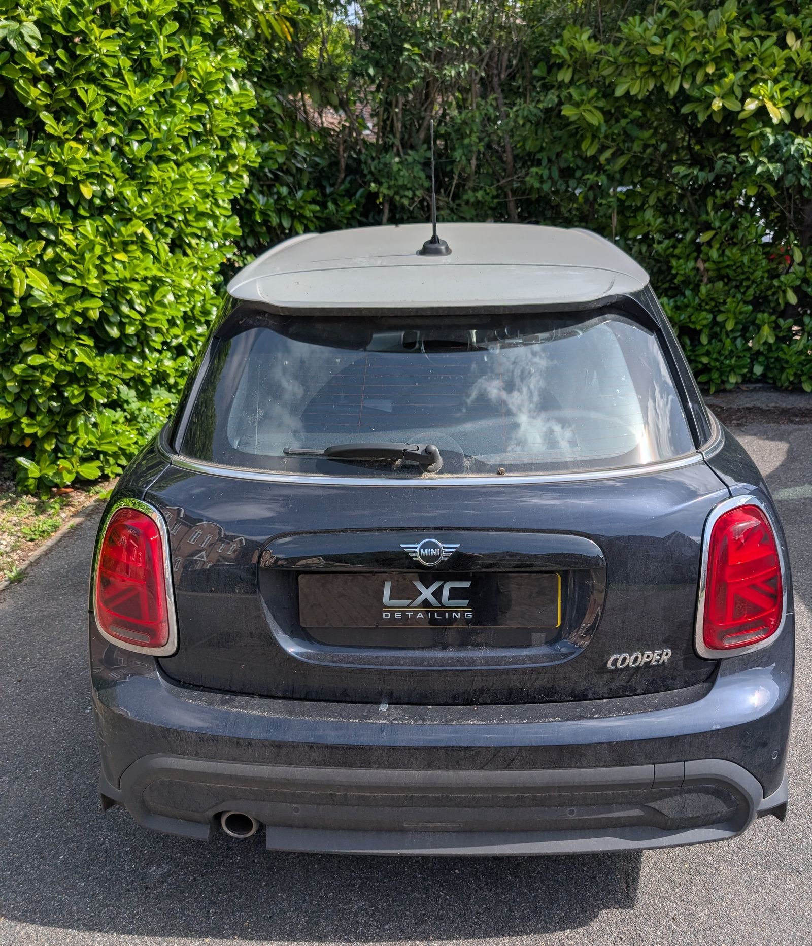 MINI Cooper rear exterior before a Signature Valet, dull paintwork