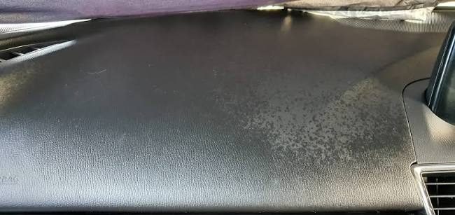 Greasy grimy dashboard and trim