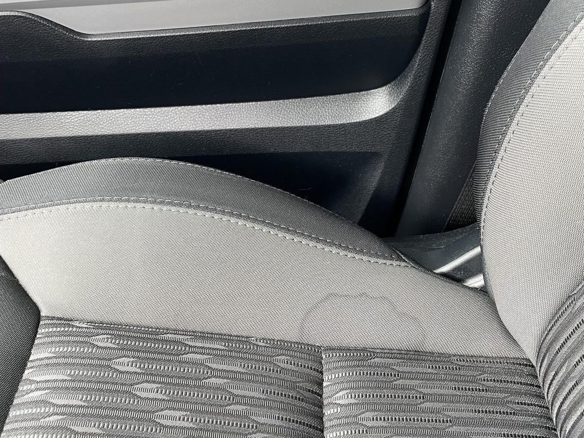 Water tide marks on car seat fabric
