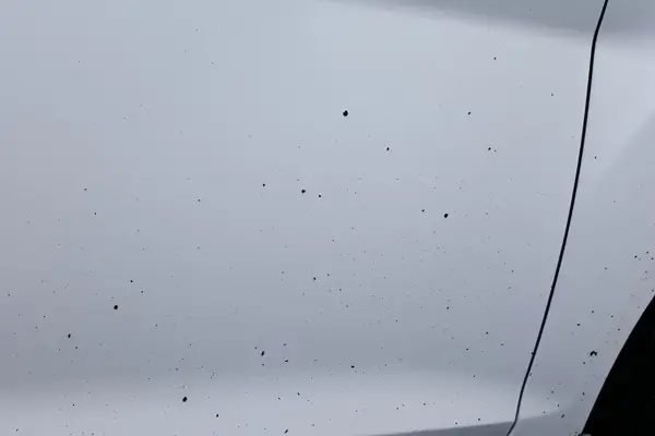 Tar spots on lower car panel